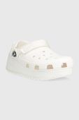 Шльопанці Crocs Classic Hiker Clog жіночі колір білий на платформі 206772 206772.143.D-WHT.WHT