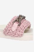 Шльопанці Inuikii Woven Chain Slipper жіночі колір рожевий на платформі