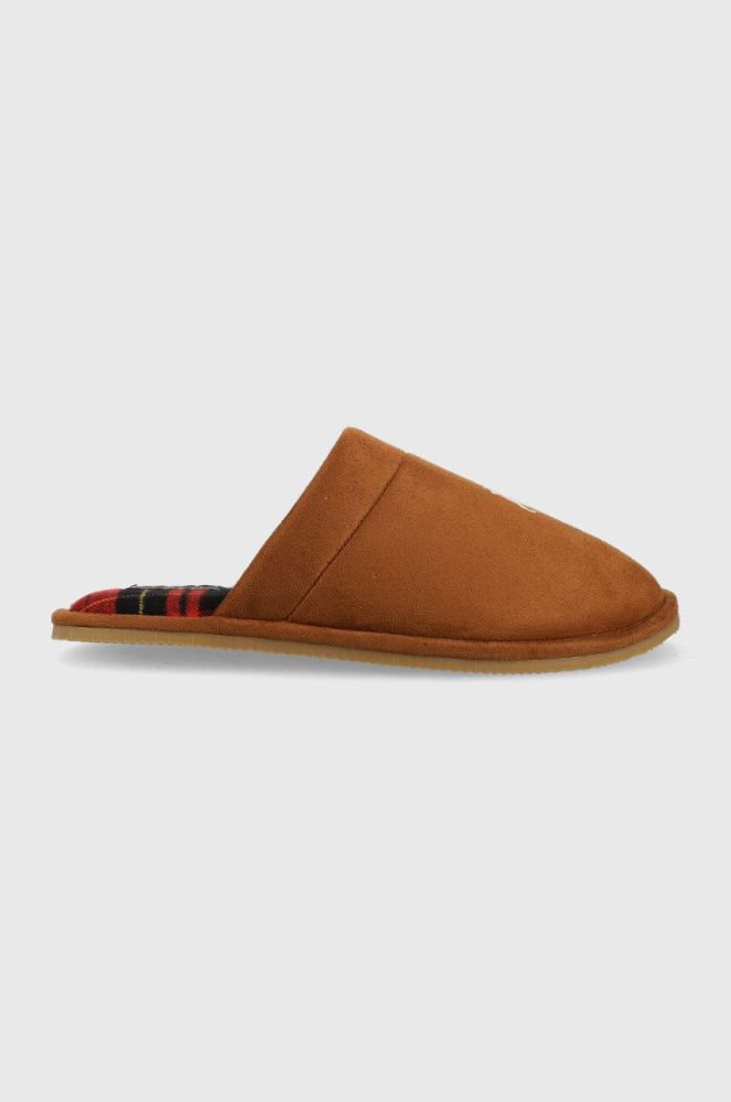 Тапочки Polo Ralph Lauren Klarence колір коричневий RF103841