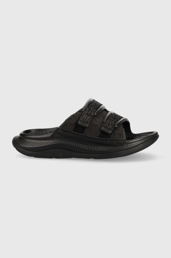 Шльопанці Hoka Ora Luxe колір чорний 1134150-WCLL