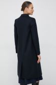 Вовняне пальто PS Paul Smith колір синій перехідний двобортний