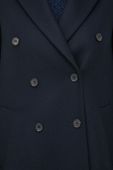 Вовняне пальто PS Paul Smith колір синій перехідний двобортний