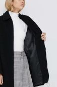 Пальто з домішкою вовни United Colors of Benetton колір чорний перехідний oversize