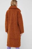 Пальто United Colors of Benetton жіноче колір коричневий перехідне oversize