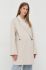 Вовняне пальто By Malene Birger колір бежевий перехідний двобортний (2649568)
