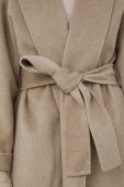 Вовняне пальто By Malene Birger Trullem колір бежевий перехідне