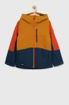 Дитяча куртка Quiksilver колір коричневий