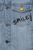 Дитяча джинсова куртка Desigual колір блакитний