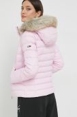 Пухова куртка Tommy Jeans жіноча колір фіолетовий зимова (2500342)