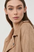 Куртка Guess жіноча колір коричневий перехідна (2411369)