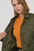 Куртка Guess жіноча колір зелений перехідна (2586059)