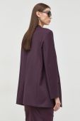 Піджак Patrizia Pepe колір фіолетовий однобортний однотонна (2452551)