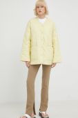 Куртка Samsoe Samsoe жіноча колір жовтий перехідна
