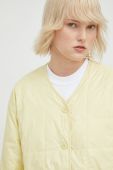 Куртка Samsoe Samsoe жіноча колір жовтий перехідна