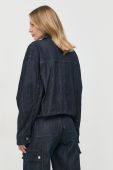Джинсова куртка MICHAEL Michael Kors жіноча колір синій перехідна oversize