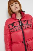 Куртка Love Moschino жіноча колір червоний зимова