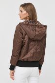 Двостороння куртка Guess жіноча колір коричневий перехідна