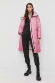 Куртка Guess жіноча колір рожевий зимова (2817322)