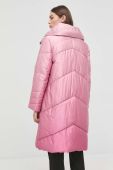 Куртка Guess жіноча колір рожевий зимова (2817322)