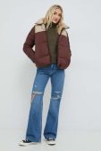 Куртка Noisy May ales жіноча колір коричневий зимова