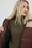 Куртка Noisy May ales жіноча колір коричневий зимова