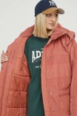 Куртка adidas Originals жіноча колір помаранчевий зимова oversize