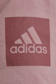 Пухова куртка adidas Performance жіноча колір рожевий зимова