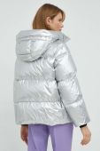 Пухова куртка Weekend Max Mara жіноча колір срібний зимова