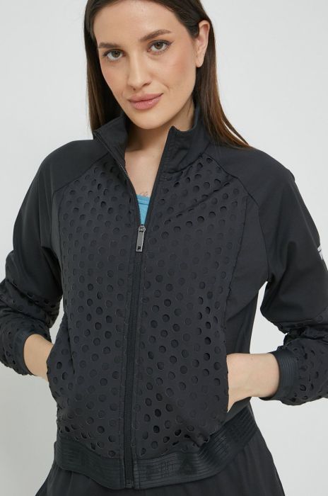 Спортивна кофта Fila колір чорний перехідна