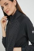 Спортивна кофта Fila колір чорний перехідна
