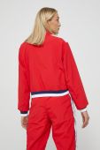 Куртка Fila жіноча колір червоний перехідна oversize