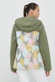 Roxy Куртка Galaxy Print Block колір зелений (2753277)