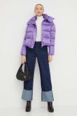 Пухова куртка Patrizia Pepe жіноча колір фіолетовий зимова