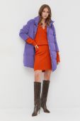 Куртка Patrizia Pepe жіноча колір фіолетовий зимова