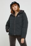 Куртка Vans жіноча колір чорний перехідна
