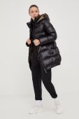 Пухова куртка Deha жіноча колір чорний перехідна