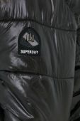 Куртка Superdry жіноча колір чорний перехідна (2771911)