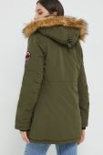 Куртка Superdry жіноча колір зелений зимова (2597078)