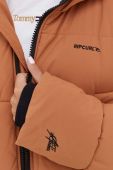 Куртка Rip Curl жіноча колір коричневий зимова oversize