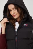 Безрукавка Tommy Jeans жіночий колір чорний зимовий (2571378)