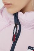 Пухова куртка Tommy Jeans жіноча колір фіолетовий