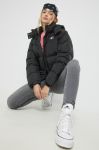 Пухова куртка Tommy Jeans жіноча колір чорний