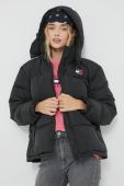 Пухова куртка Tommy Jeans жіноча колір чорний