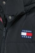 Пухова куртка Tommy Jeans жіноча колір чорний