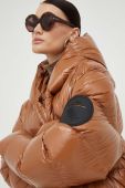 Пухова куртка MMC STUDIO Jesso Gloss жіноча колір коричневий зимова oversize