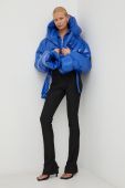 Пухова куртка MMC STUDIO Maffo Gloss жіноча зимова oversize колір блакитний
