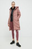 Пухова куртка Jack Wolfskin жіноча колір рожевий зимова (2740668)