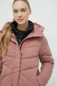 Пухова куртка Jack Wolfskin жіноча колір рожевий зимова (2740668)