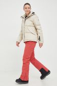 Пухова куртка Rossignol жіноча колір бежевий зимова