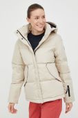 Пухова куртка Rossignol жіноча колір бежевий зимова